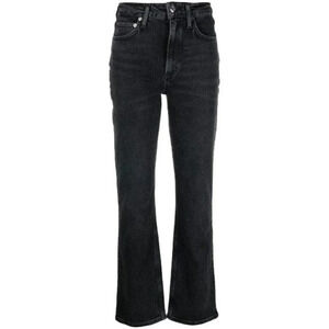 Agolde High Rise Straight Leg Jeans Womens Size 24 Black Vintage